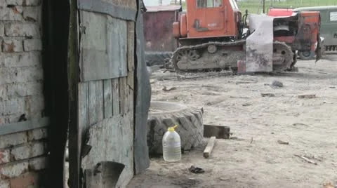 Old garage Video stock 11133701