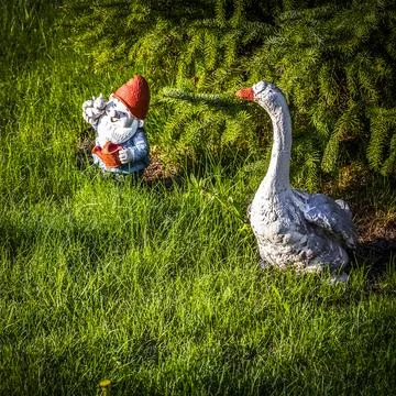 Old garden figures Stock Photos