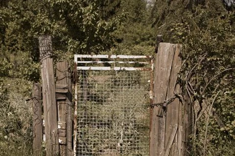 Old garden gate Stock Photos