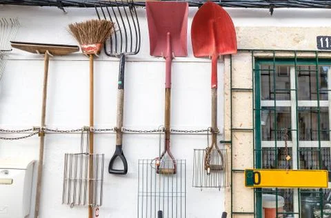 Old gardening tools Stock Photos