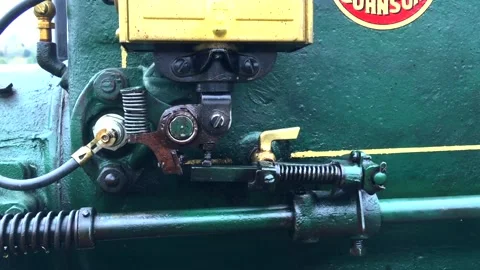 Old Gas Engine at Forkland Festivel, KY Stock Footage 168829957