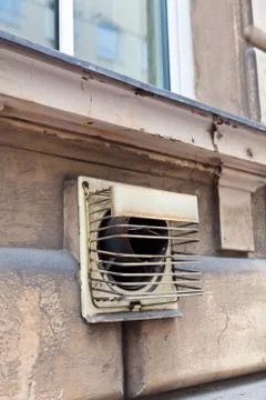 Old gas heating Stock Photos
