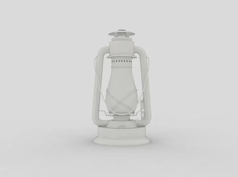 Old Gas Lantern 3d image Stock Illustration