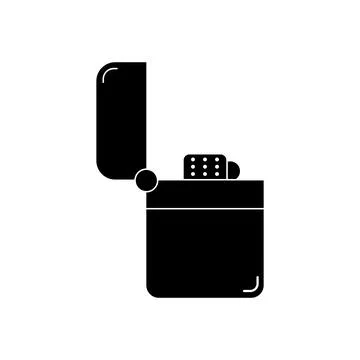 Old gas lighter icon vector Stock Illustration
