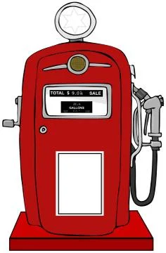 Old gas pump Stock Illustration