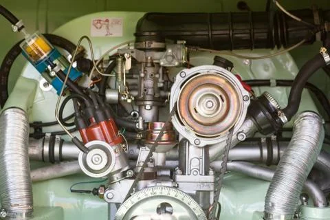 Old gasoline engine. Foto stock