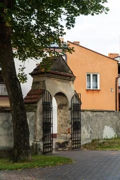 Old gate with double doors Stock Photos