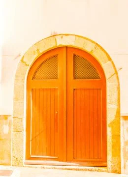 Old gate with interesting texture, element of architecture, interesting entra Stock Photos