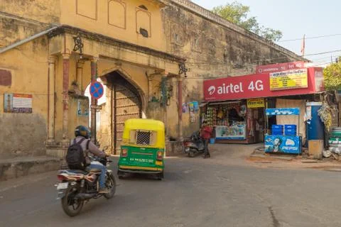 Old Gate in Jaipur Stock Photos