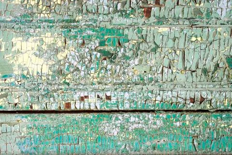 Old gate with paint peeling off, pattern Stock Photos