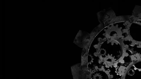 Old gear background 3D render Stock Illustration