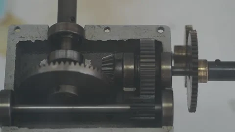 The old gear of engine Stock Footage 318728746
