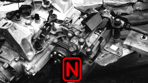 Old gear shift box for a front-wheel drive car example Видео 337665729