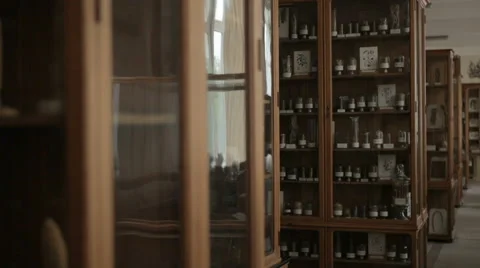 Old generic interior of a museum Video stock 62776786