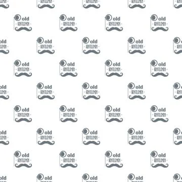Old gentlemen pattern vector seamless Stock Illustration