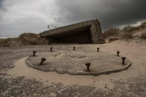 Old German bunker Stock Photos