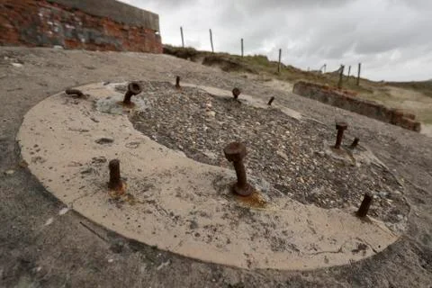 Old German bunker Stock Photos