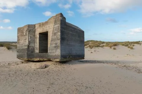 Old German bunker Stock Photos