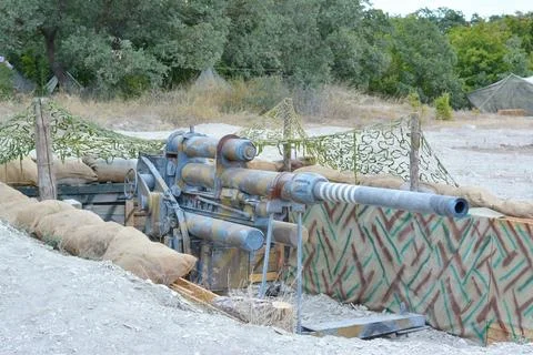 The old German cannon Stock Photos