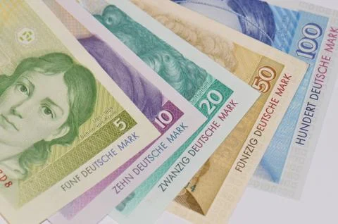 Old german currency Stock Photos