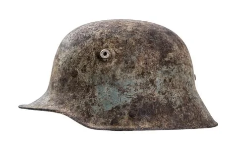 Old german helmet Stock Photos