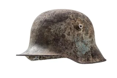 Old german helmet Stock Photos