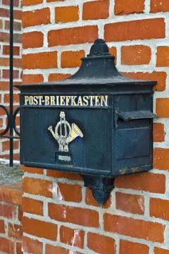 Old german mailbox Stock Photos