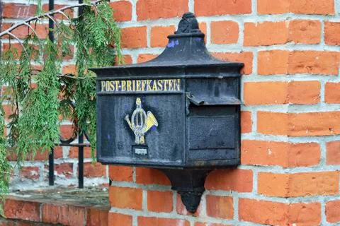 Old German mailbox Stock Photos