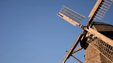 Old German Windmill 스톡 동영상 96753429