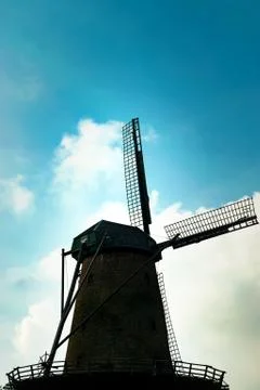 Old german windmill Foto stock