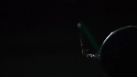 Old Glasses Pan Horizontal Close Up Stock Footage 153824694