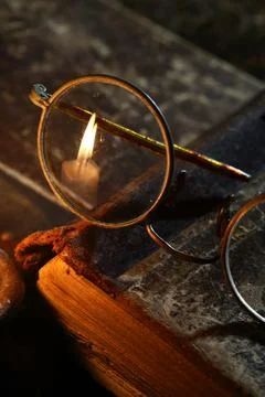 Old Glasses Stock Photos