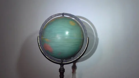 Old Globe Spinning Video stock 23474148