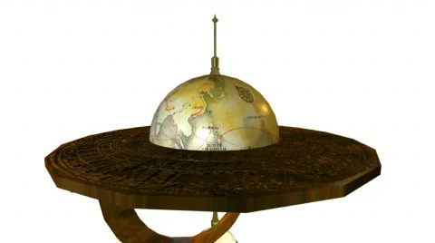 Old globe track w Stock Footage 498460