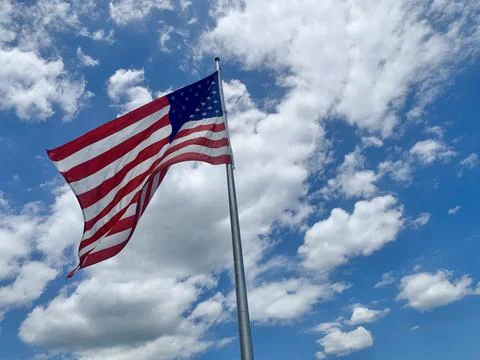 Old Glory Waves 写真素材