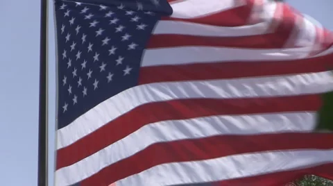 Old Glory Waving Video stock 4726329
