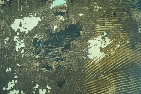 Old glue on the wall, texture. Stock Photos
