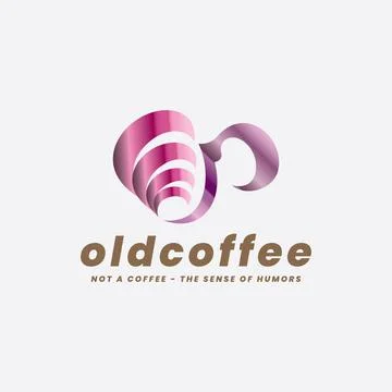 Old Gold Coffee Logo Stock Illustration