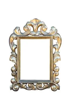 Old golden framework Stock Photos