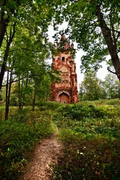 Old gothic tower Foto stock