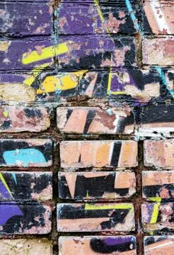 Old graffiti wall Stock Illustration