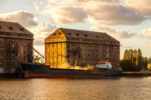 Old grain elevator Stock Photos