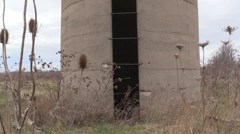 The Old Grain Silo Stock Footage 58325268