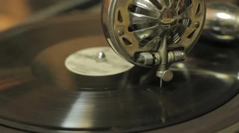 Old gramophone Stock Footage 12227719