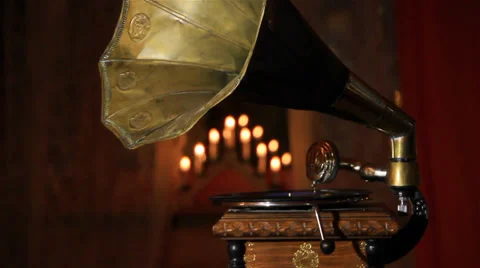 Old gramophone Vidéo 28839604