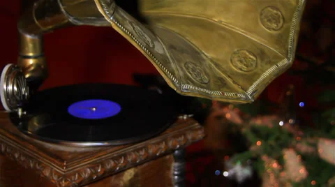 Old gramophone 스톡 동영상 29659318