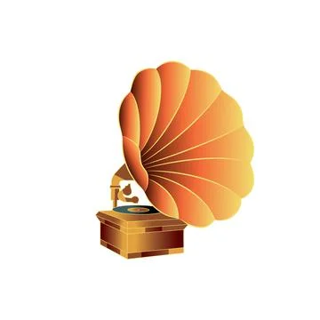 Old gramophone. Illustration. Stock Illustration