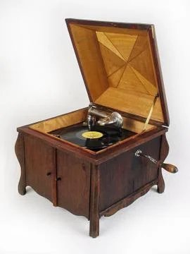 Old gramophone Stock Photos