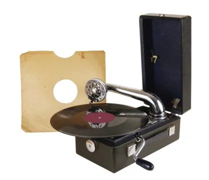 Old gramophone Stock Photos