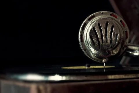 Old gramophone Stock Photos